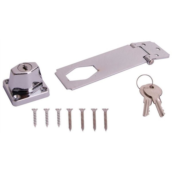 Prosource Hasp Safety Kyd 4-1/2 Chrome 807356-BC3L-PS
